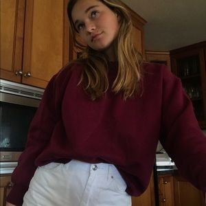 Vintage Hanes burgundy sweatshirt